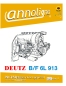 Preview: Deutz Diesel Motor Typ B/F6L 913 Bild- Bedienungsanleitung & Wartungsanleitung & Bild- Ersatzteilliste & Explosionszeichnungen - annoligno 750